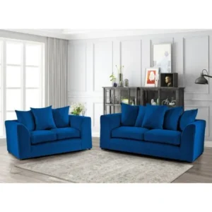 Dylan 3+2 Seater Blue Jumbo Cord Sofa